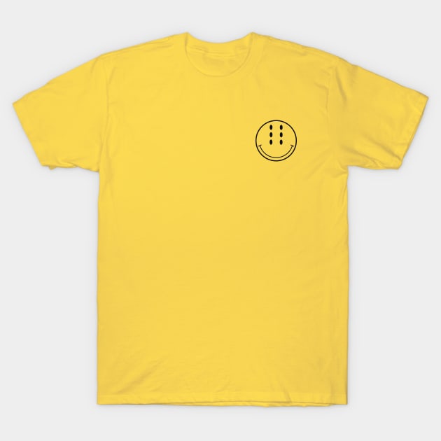 Six-Eyed Smiley Face, Small T-Shirt by Niemand